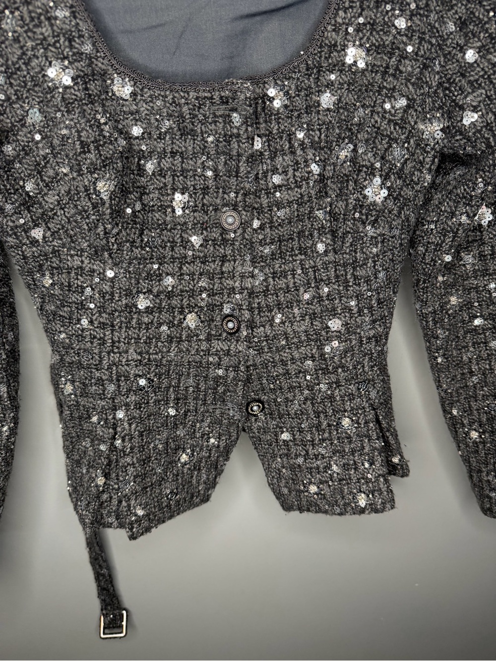 ASTR the Label Carolyn Sequin Tweed Jacket - Picture 6 of 13